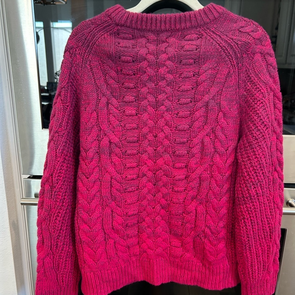 Sundance ombre Cable Knit Sweater like new size M EUC - Picture 4 of 4